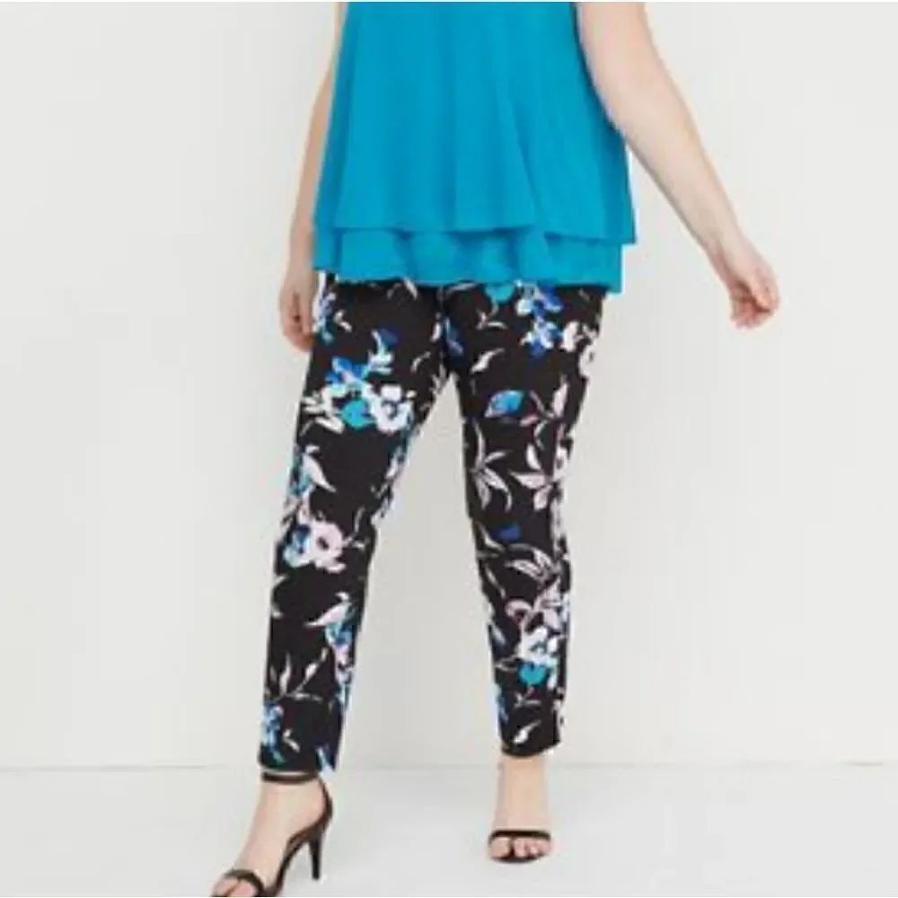 22R 22W Floral The Allie Sexy Stretch Skinny Pant